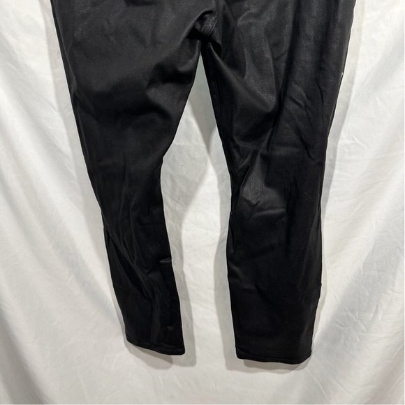 NEW $185 GOOD AMERICAN [‎ PLUS 24 ] Good Legs Coated Skinny Jeans in Black - Picture 10 of 16